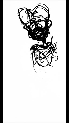 POV: you let the pen decide|Line art|Drawing process|Drawing for beginners|Digital art#shorts#weird