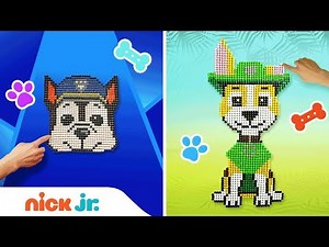 PAW Patrol: Pixel Pictures Craft 🐾 w/ Chase & Tracker | Arts + Crafts | Nick Jr.