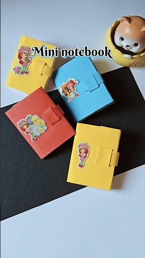 How to make mini dairy | Mini notebook #diy #craft #shorts #mininotebook #papercraft