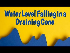Water Level Falling in a Draining Cone | Related Rates Problem