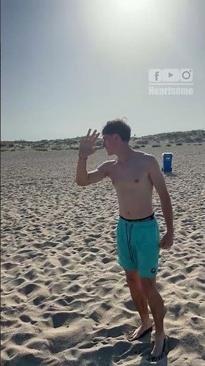 😂 TikTok Trend Goes Hilariously Wrong During Beach Run! 🌊|| Heartsome 💖