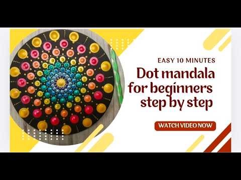 Step-by-Step Dot Mandala for Beginners | Easy Mandala Art Tutorial Satisfying Painting