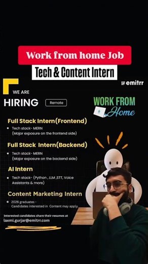 IT intern & content intern #workfromhome #remotejob #internship2025 #shortsfeed #shorts #feed #feeds
