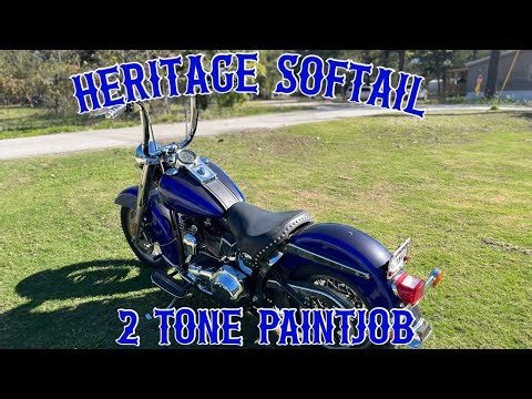 2 tone Harley paintjob