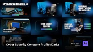 Intro/Opening - Cyber Security Company Profile Dark Ver. After Effects Project Files
