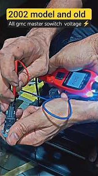 GMC 2002 Power Window Switch Voltage Testing | Car Electrical Troubleshooting guide #youtube