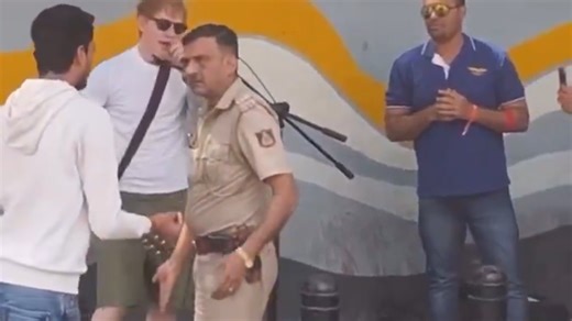 WATCH: Ed Sheeran’s impromptu performance on Church Street stopped by Bengaluru police