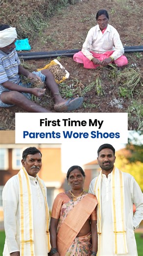 "All their lives, my parents worked barefoot in the fields — mud on their feet, dreams buried deep. A few days ago, they took their first-ever flight. Watching them land, my heart overflowed. Every sacrifice, every skipped meal led to this moment. They still sign with their thumbprints, but today they’ve signed their victory across the sky. This — not pounds or passports — is the real success.💛✈️" ~ Sanjeeva Reddy Thalla #ProudChild #InspiringJourney #ProudParents #Farmers #RealSuccess #IndianS