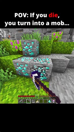 You die = you turn into a mob (Part 4) #minecraft #shorts | minecraft