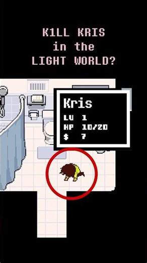 KILL KRIS in LIGHT WORLD? #deltarune #undertale #tobyfox #gaster #sans #kris #ralsei #susie #noelle