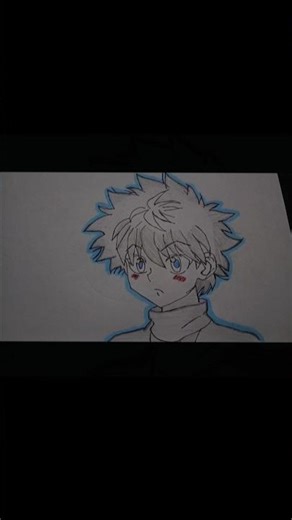 Killua Zoldyck ⚡ Anime Drawing Edit | Hunter x Hunter #shorts