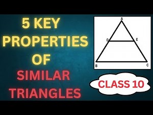 5 Important Properties of Similar Triangles | Class 10 Maths – Triangles Chapter