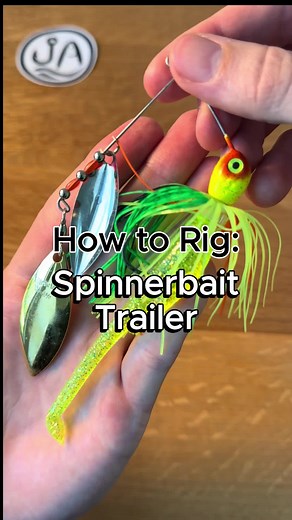 How to rig a spinnerbait trailer #fishing #fishingtips #largemouthbass #bassfishing #largemouthbassfishing #howto