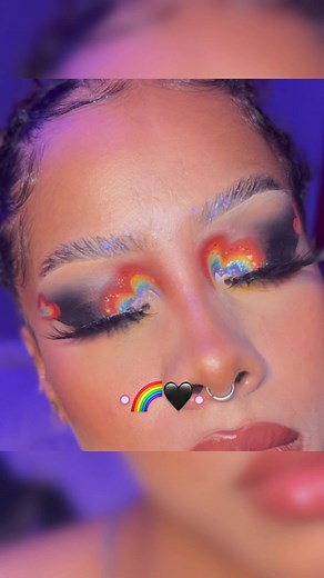 Pride Makeup Tutorial for Black Girls | Rainbow Hearts and Black Girl Magic