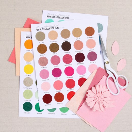 Felt Swatch Chart // Benzie // Color Samples, Felt Fabric Swatches, Merino Wool Blend Felt, Felt Color Chart, Color Card Set, Swatch Book - Etsy