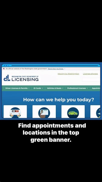 Making an appointment at dol.wa.gov saves you time and allows you to skip the line at the driver licensing office. It’s super easy — and you can do it from anywhere! Here’s how. | Washington State Department of Licensing