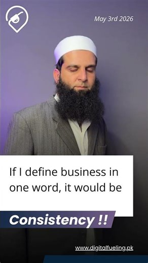 What is Business in one word? 👉 Consistency