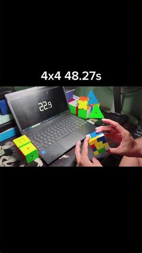 I solved the 4x4 Rubik's Cube in 48.27 seconds. #rubikscube #cubing #speedcubing #rubik #cuber