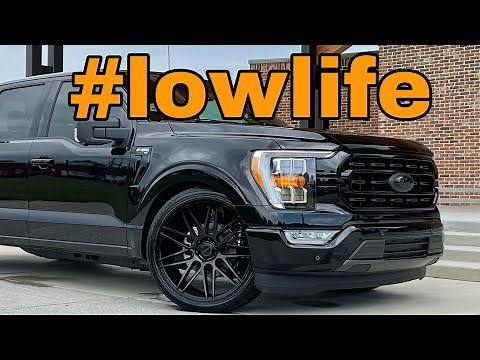 LOWERED on 24s! 2021 Ford F150 Covert Edition Custom XLT Crew Cab Truck Full Review Velgen Forged