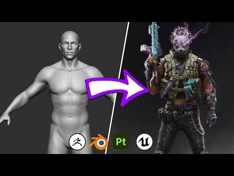 Live 3D Sculpting - Creating a Game Ready Character
