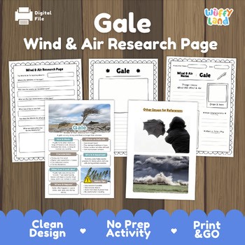 Gale Wind and Air Research Project | Weather Science Informational Text