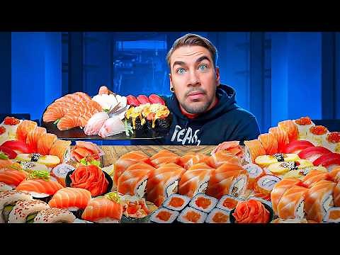 THE MOST EXTREME ALL YOU CAN EAT SUSHI CHALLENGE | Joel Hansen