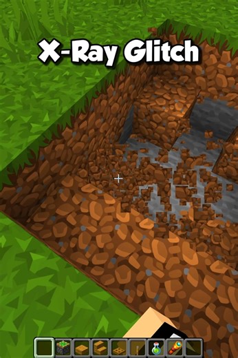 Minecraft X-Ray Glitch 💀 #shorts