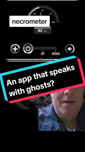 #1min #greenscreen An app that helps you communicate with ghosts? I don't know, maybe. #paranormal #1min #ghosts #spooky #scary #haunted #paranormaltiktok #spiritualtiktok #scottythemedium #supghost #necrometer