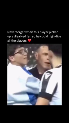 Never forget when this player pick up a disabled fan so he could high-five all the players