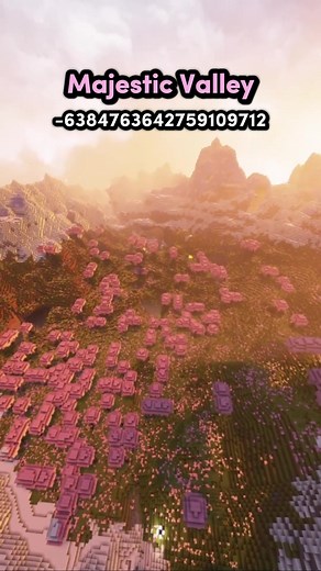 This Cherry Blossom seeds are Insane 🔥 #minecraft #minecraftbedrock #minecraftseeds #fyp