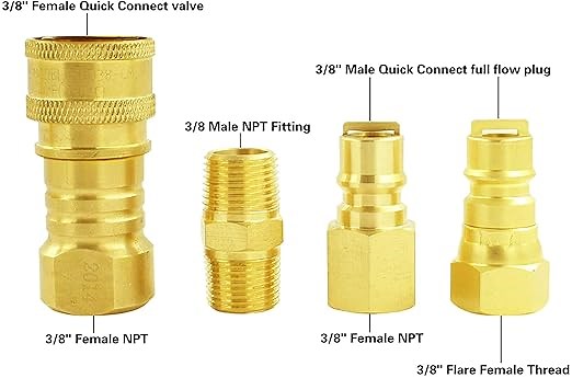 3\/8 Inch Natural Gas Quick Connect Fittings