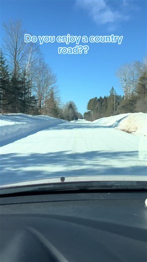 A drive in the country is always peaceful and relaxing!! Take a drive in the country and de-stress!!!#countryroad#snowydrive#peaceful #february#