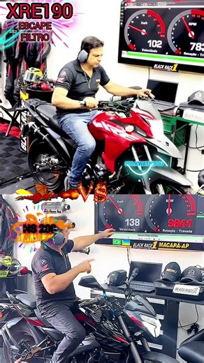 NS200 vs XRE190 NS200 top Speed NS200 velocidade máxima NS200 Dinamômetro XRE190 top Speed XRE190