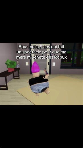 Spectacle humoristique pour des Robux à 9 ans