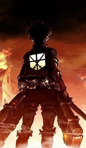 Town Fire Attack On Titan Wallpaper of Anime