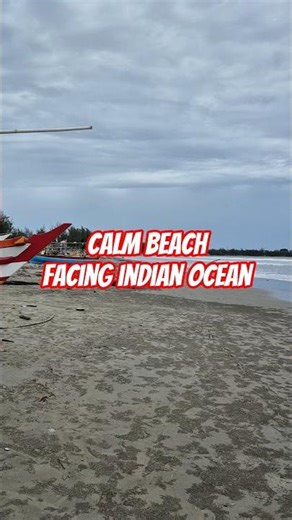 A Calm Beach Facing the Indian Ocean | #travel #jalanjalan #sumatra #indonesia #youtubeshorts