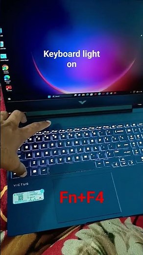 Hp victus keyboard light on off