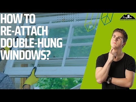 How to put double hung windows back on track
