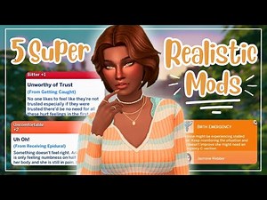 5 ULTRA REALISTIC GAMEPLAY MODS! 👀 | +Links | The Sims 4 Mod Showcase