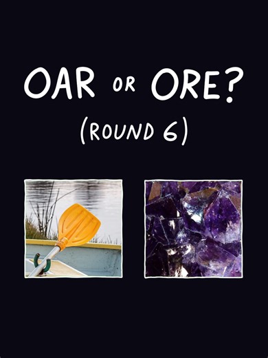 OAR or ORE?? #quiz #wordgame #brainrot #puns #fyp | Oar Fish