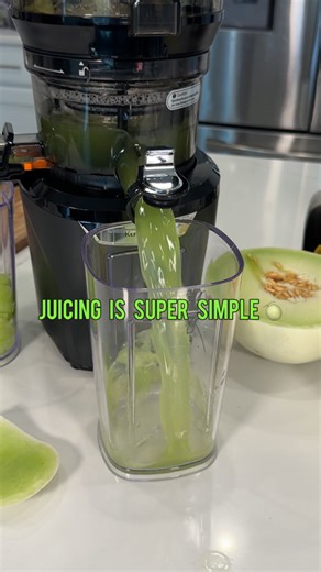 Juicing can be super simple 🍈😄💚 #growyourown #juice #juicing #fruitjuice #juicerecipe #hydrate #hydration #skin #skinhealth #hairhealth #nutritious #immunefunction #immuneboost #juicingforhealth #healthandwellness #healthiswealth #growyourownlives #fbreels #reels2025 #explorepage | Growyourownlives