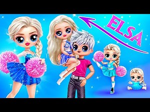 LOL Growing Up Story! How I Became a Cheerleader! Frozen DIYs & Doll Crafts