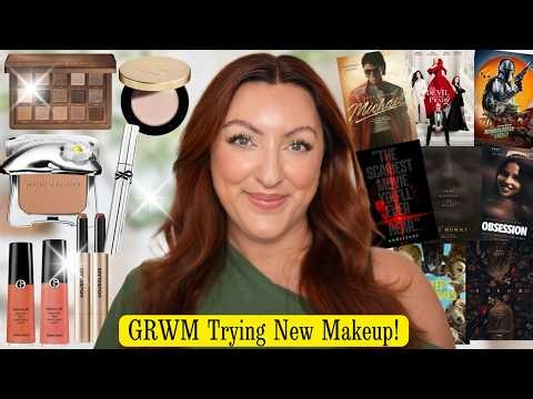 GRWM TRYING NEW MAKEUP & MOVIES | Marc Jacobs, Natasha Denona, Lisa Eldridge, Hourglass & MORE!