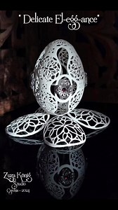 Zuzana Königová from the Czech Republic creates these fragile majestic masterpieces from egg shells. | Czech Cookbook - Kristýna Koutná