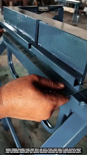 Bend Sheet Metal using Manual Bending Machine | best for Precise Angle #tool