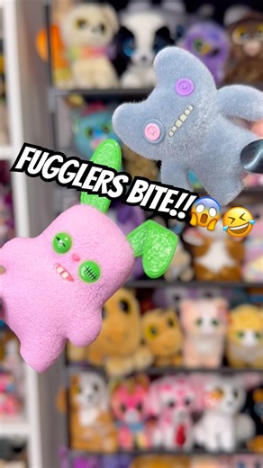 Fugglers bite!!😱🤣 #fuggler #fugglers #minitoys #funny #cute #toys