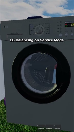 Is LG Balancing on Service Mode ?! 🤔 #roblox #washingmachine #beko #laundry