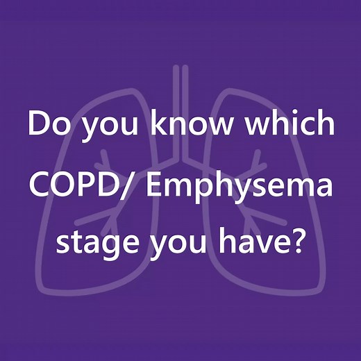 COPD/ emphysema stages range from mild to very severe. COPD is graded with the GOLD criteria, which uses spirometry results from forced expiratory volume in 1 second (FEV1) and forced vital capacity (FVC). The GOLD stages are as follows: 🟣 Stage 1 (mild): FEV1 above 80% 🟣 Stage 2 (moderate): FEV1 between 50–79% 🟣 Stage 3 (severe): FEV1 between 30–49% 🟣 Stage 4 (very severe): FEV1 below 30% Your pulmonologist will also consider the severity of your symptoms, such as breathlessness, and risk o