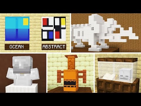 12 Minecraft Museum build hacks & decorations #1