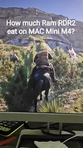 How much Ram and swap Memory RDR2 game eat on MAC Mini M4?